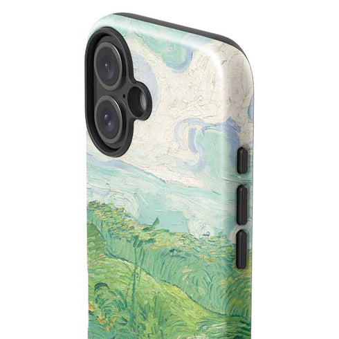 Green Wheat Fields by Vincent van Gogh iPhone 16 Plus Impact Case