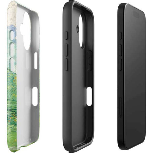 Green Wheat Fields by Vincent van Gogh iPhone 16 Plus Impact Case