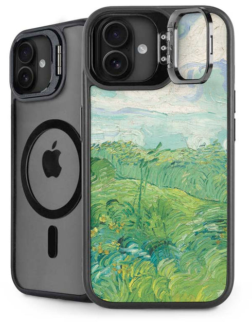 Green Wheat Fields by Vincent van Gogh iPhone 16 Plus Kickstand Case