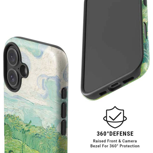 Green Wheat Fields by Vincent van Gogh iPhone 16 Plus Magsafe Impact Case