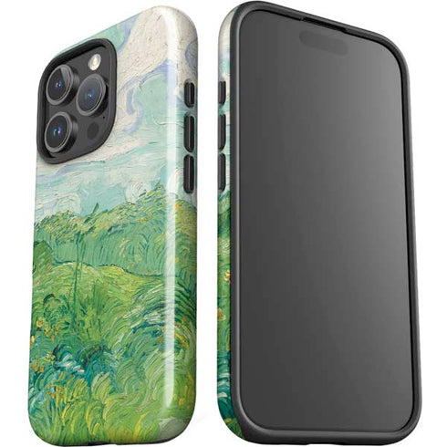 Green Wheat Fields by Vincent van Gogh iPhone 16 Pro Impact Case