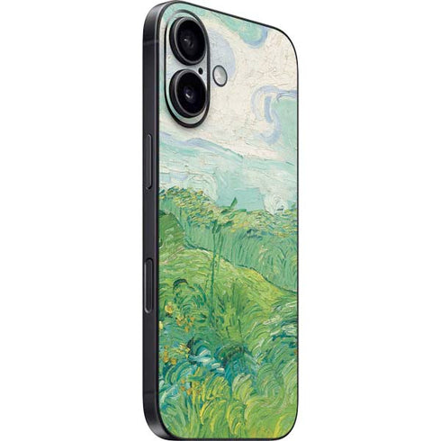 Green Wheat Fields by Vincent van Gogh iPhone 16 Skin