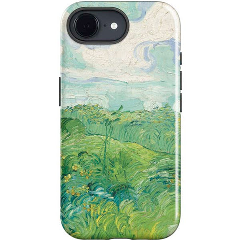 Green Wheat Fields by Vincent van Gogh iPhone 16e Impact Case