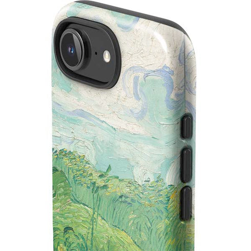 Green Wheat Fields by Vincent van Gogh iPhone 16e Impact Case