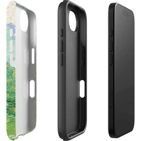 Green Wheat Fields by Vincent van Gogh iPhone 16e Impact Case