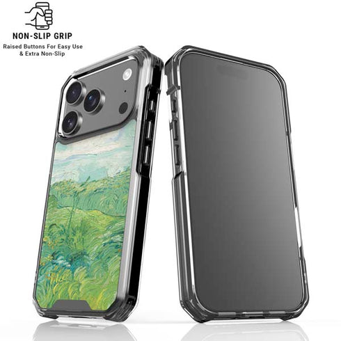 Green Wheat Fields by Vincent van Gogh iPhone 18 Pro Clear Case