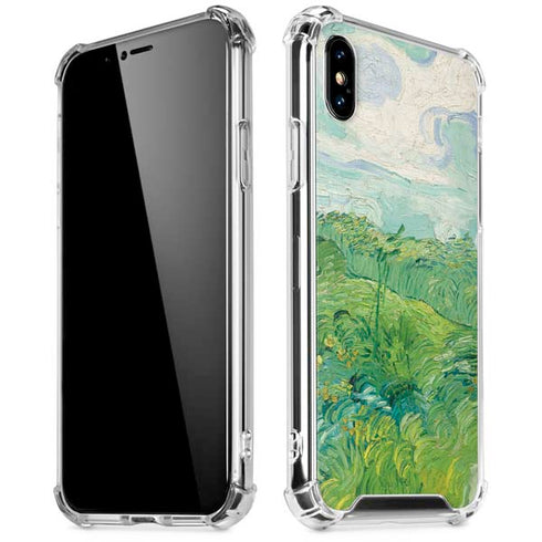 Green Wheat Fields by Vincent van Gogh iPhone X/XS Clear Case