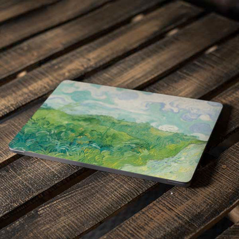 Green Wheat Fields by Vincent van Gogh Apple MacBook Air Skin