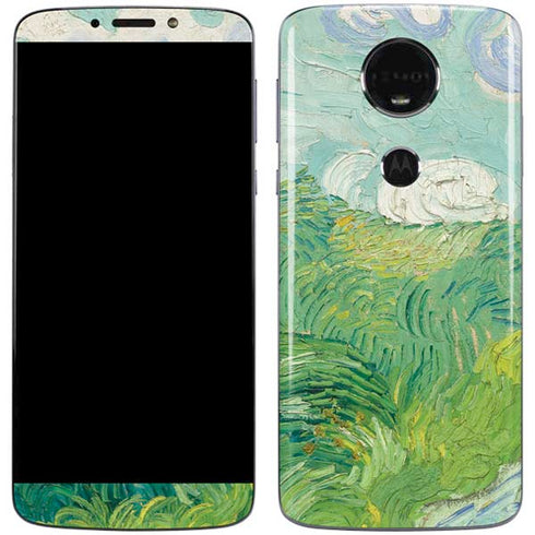 Green Wheat Fields by Vincent van Gogh Moto E5 Plus Skin