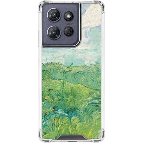 Green Wheat Fields by Vincent van Gogh Moto G 5G (2025) Clear Case