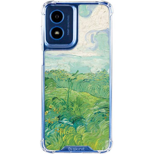 Green Wheat Fields by Vincent van Gogh Moto G 5G (2024) Clear Case
