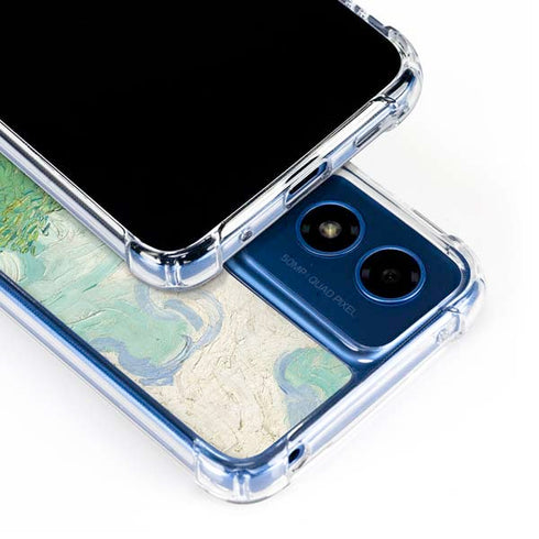 Green Wheat Fields by Vincent van Gogh Moto G 5G (2024) Clear Case