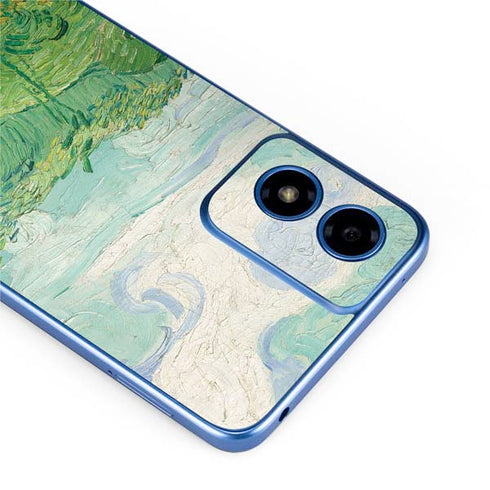 Green Wheat Fields by Vincent van Gogh Moto G Play 4G (2024) Skin