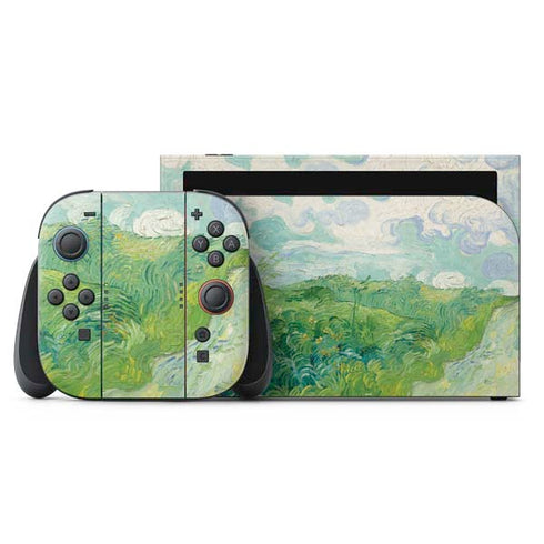 Green Wheat Fields by Vincent van Gogh Nintendo Skins