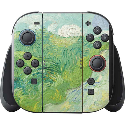 Green Wheat Fields by Vincent van Gogh Nintendo Switch 2 (2025) with Joy-Con Skin