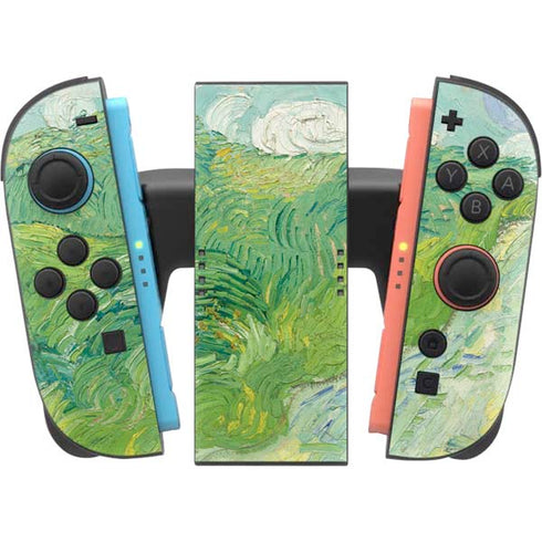 Green Wheat Fields by Vincent van Gogh Nintendo Switch 2 (2025) Joy-Con Controller Skin
