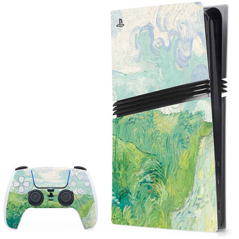 Green Wheat Fields by Vincent van Gogh PlayStation PS5 Skins