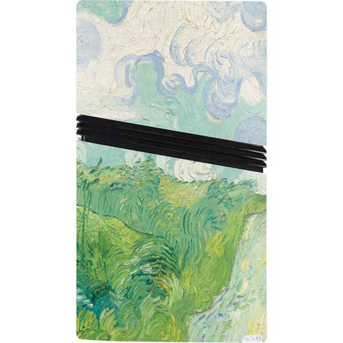 Green Wheat Fields by Vincent van Gogh PS5 Pro Console Skin