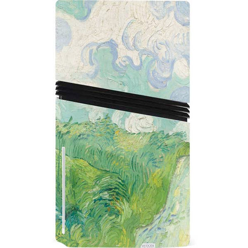 Green Wheat Fields by Vincent van Gogh PS5 Pro Disk Console Skin