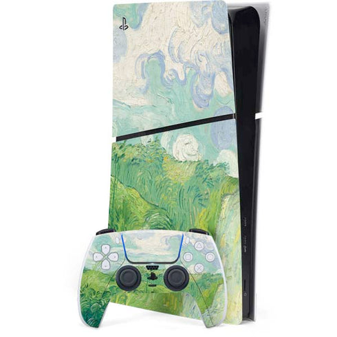 Green Wheat Fields by Vincent van Gogh PlayStation PS5 Skins