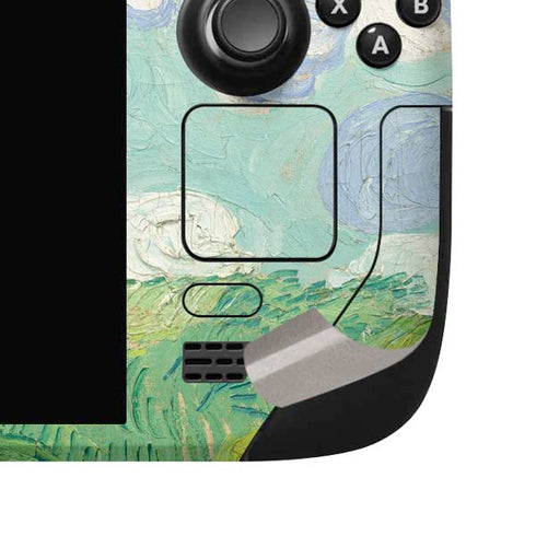 Green Wheat Fields by Vincent van Gogh Steam Deck Handheld Gaming Computer OLED Skin