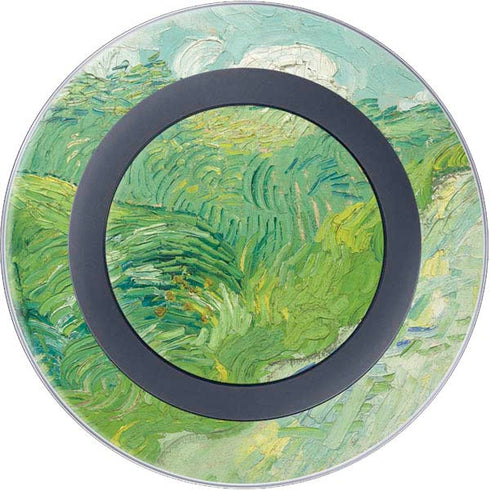 Green Wheat Fields by Vincent van Gogh Wireless Charger Skin