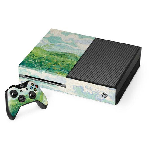 Green Wheat Fields by Vincent van Gogh Xbox One Console and Controller Bundle Skin