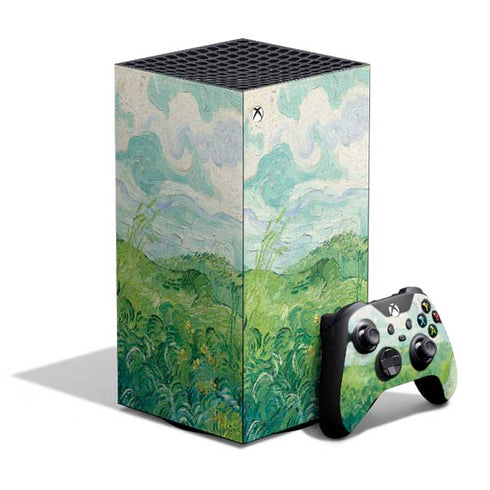 Green Wheat Fields by Vincent van Gogh XBox Series X Digital Edition Bundle Skin