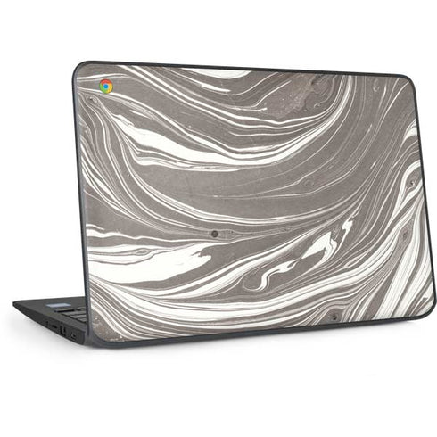 Grey Marble HP Chromebook Skin
