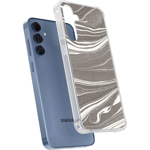 Grey Marble Galaxy A35 5G Clear Case