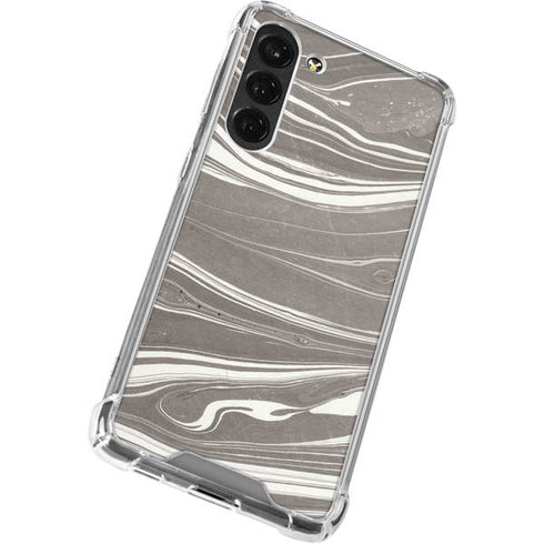 Grey Marble Galaxy S24 FE Clear Case