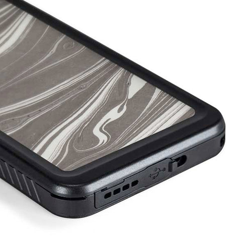 Grey Marble Galaxy S24 Plus Waterproof Case