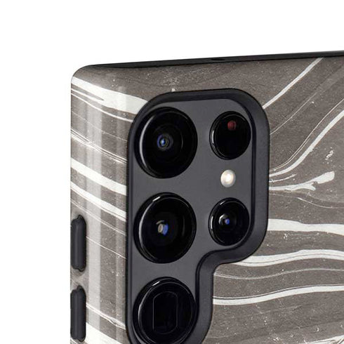 Grey Marble Galaxy S25 Ultra Impact Case