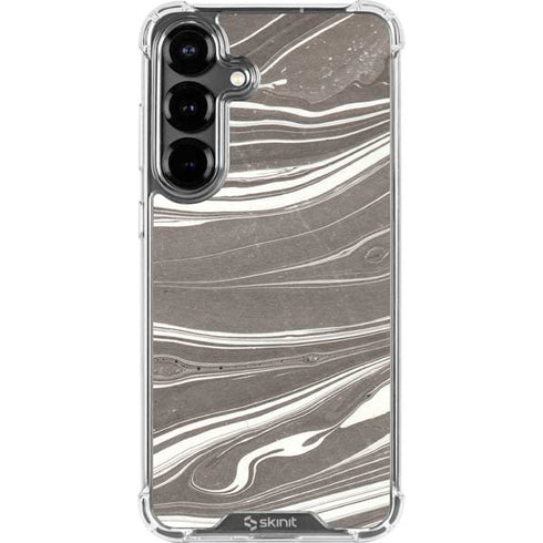 Grey Marble Galaxy S26 Clear Case