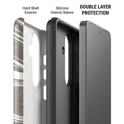 Grey Marble Galaxy S26 Impact Case