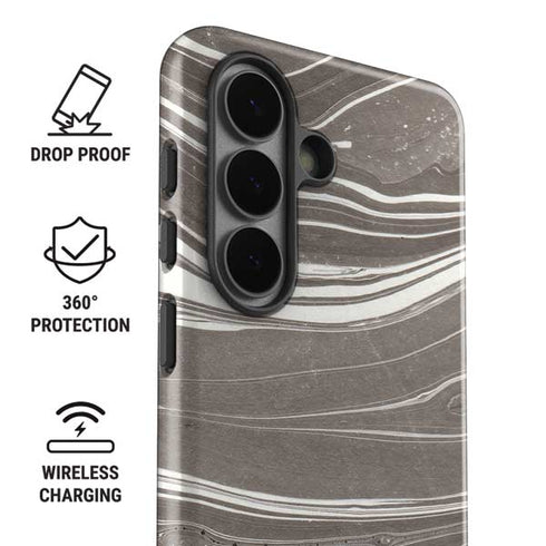Grey Marble Galaxy S26 Plus Impact Case