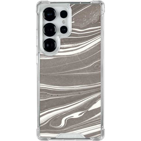 Grey Marble Galaxy S26 Ultra Clear Case