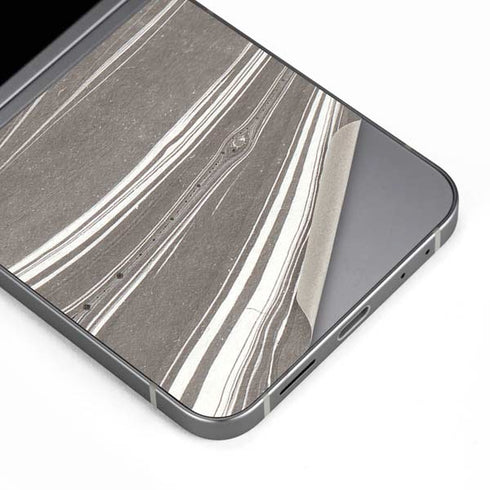 Grey Marble Galaxy Z Flip6 Skin