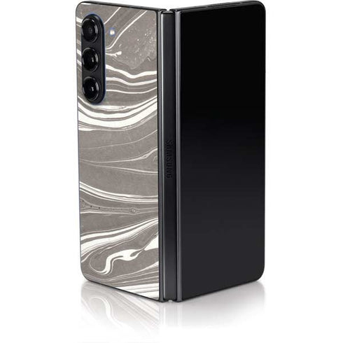 Grey Marble Galaxy Z Fold5 5G Skin