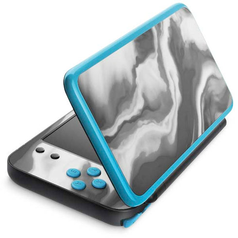 Grey Marble Ink Nintendo Skins