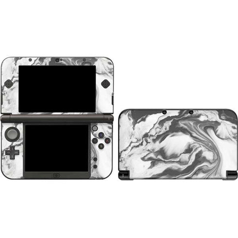 Grey Marble Ink Nintendo Skins