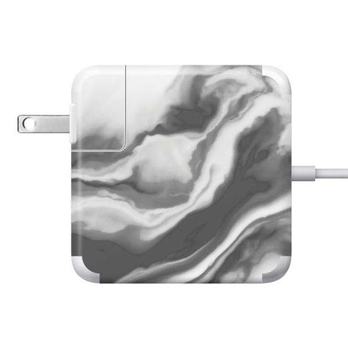 Grey Marble Ink 85W Power Adapter (15 and 17 inch MacBook Pro Charger) Skin