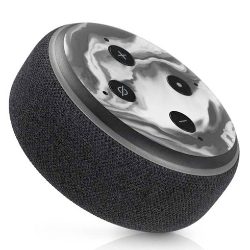 Grey Marble Ink Amazon Echo Dot Skin