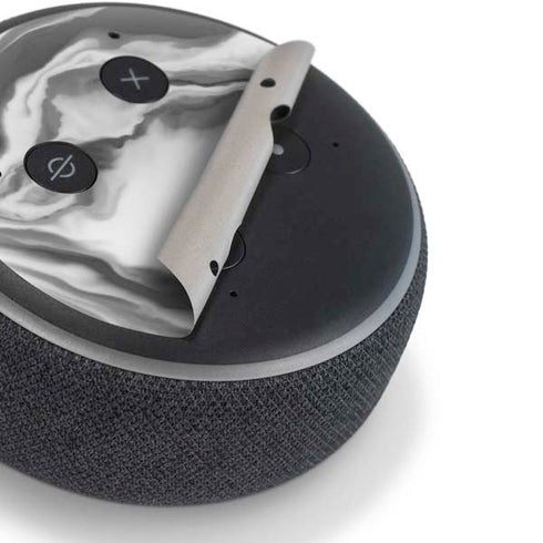 Grey Marble Ink Amazon Echo Dot Skin