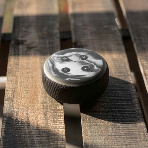 Grey Marble Ink Amazon Echo Dot Skin