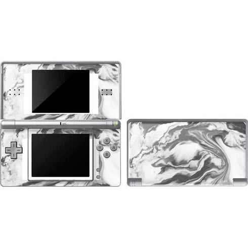 Grey Marble Ink Nintendo Skins