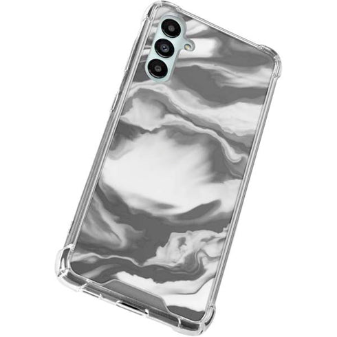 Grey Marble Ink Gabb Phone 4 Clear Case