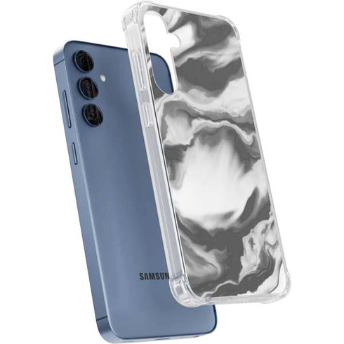 Grey Marble Ink Galaxy A35 5G Clear Case