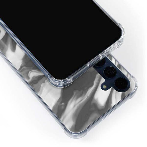 Grey Marble Ink Galaxy A35 5G Clear Case