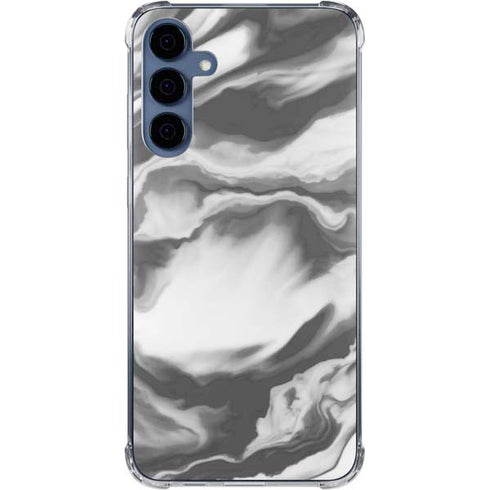 Grey Marble Ink Galaxy A55 5G Clear Case